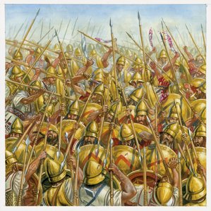 Schlacht von Leuktra (371 v. Chr.) von Giuseppe Rava