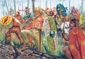 Horde deutscher Krieger - Horde germanischer Krieger -