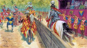 Mittelalter: Ritterliches Turnierszene von Giuseppe Rava