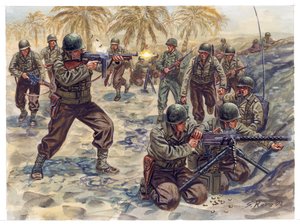 Zweiter Weltkrieg, Tunesienfeldzug: Amerikanische Infanterieoffensive in der Schlacht von Tunesien von Giuseppe Rava