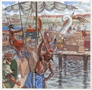 Die Plünderung von Ostia durch die kilikischen Piraten