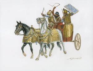 Kriegwagen der Kanaaniter im 15. Jahrhundert v. Chr.