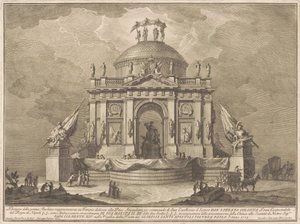 Die Prima Macchina für die Chinea von 1773: Der Tempel des Friedens, 1773