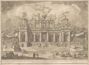Die Prima Macchina für die Chinea von 1770: Ein römisches Gebäude für den Handel