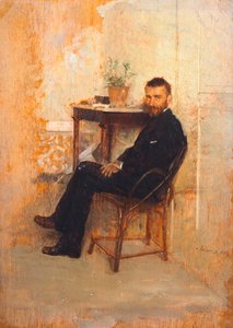 Porträt von Adriano Cecioni, von Giuseppe de Nittis (1846-1884)