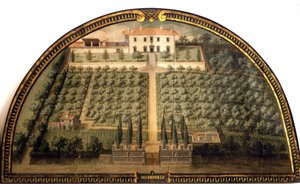 Villa di Marignolle von Giusto Utens (16. Jahrhundert) von Giusto Utens