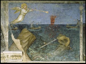 Der zweite Engel der Apokalypse erschafft einen Sturm, 1360-70 von Giusto di Giovanni de Menabuoi