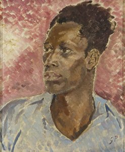 Kopf eines Schwarzen, um 1935 von Glyn Warren Philpot