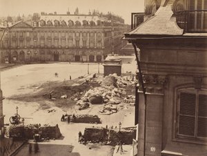 Place Vendôme in Paris nach der Zerstörung der Säule von Gobinet de Villecholle Francois Marie Louis Alexandre) Franck (Franck