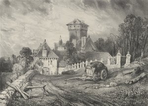 Château de Pesteil in Polminhac, 1832