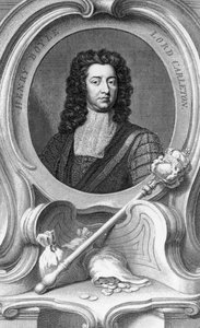 Henry Boyle, Lord Carleton, graviert von Jacobus Houbraken, 1740