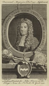 John Lord Somers, Lord High Chancellor von England von Godfrey Kneller