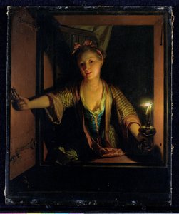 Ein Mädchen am Fenster
