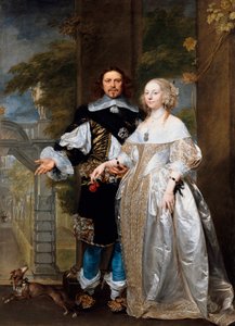 Porträt eines verheirateten Paares im Park (1662) von Gonzales Coques