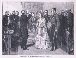 Die Königin im Kilmainham-Krankenhaus AD 1849