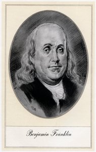 Benjamin Franklin, politische Figur und Staatsmann der Vereinigten Staaten von Gordon Ross