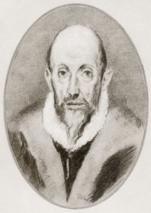 Domenikos Theotokopoulos, El Greco, aus „Lebende Biographien großer Maler“ von Gordon Ross