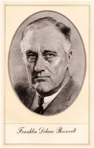 Franklin Delano Roosevelt, 32. Präsident der Vereinigten Staaten, Mitte des 20. Jahrhunderts