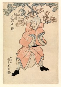 Schauspieler Bando Mitsugoro III. in der Rolle von Tokoshiro oder möglicherweise Dojishiro