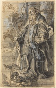 Der heilige Ambrosius unterdrückt die Häresie