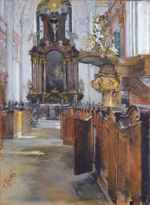 Innenraum der St. Michaelis in Hamburg, 1890