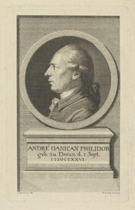 Porträt von François-André Danican Philidor 1726-1795, ca. 1790