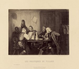 "Les Politiques de Village" von Scholesser von Goupil and Cie.