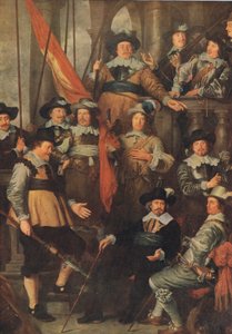 Die Gesellschaft der Bürgerwehr von Amsterdam 1645, Bibbys Annual, 1916-17 von Govaert Flinck