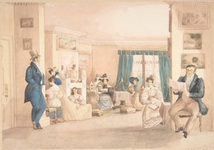 Ein Innenraum in Hatton, Warwickshire, 1820-30