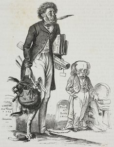 Warum den Maulkorb von den Tieren nehmen?, Karikatur von Jean-Jacques Grandville (1803-1847), Lithographie von Gaetano Riccio aus Poliorama Pittoresco, Nr. 38, 30. April von Grandville