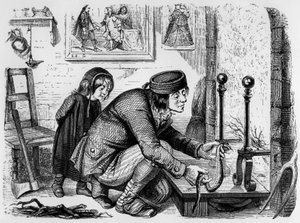 La Fontaines Fabel: Der Bauer und die Viper, Gravur von J.J. Grandville, ca. 1838-40 von Grandville (1803 47)