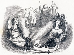 Simonide von den Göttern bewahrt - Fabeln von La Fontaine von Grandville