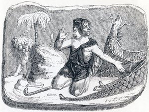Der Hirte und der Löwe - Fabeln von La Fontaine
