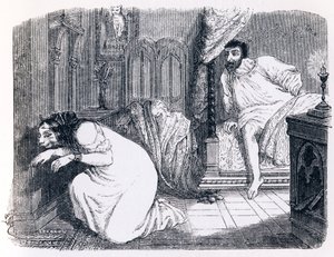 Die Katze, die sich in eine Frau verwandelte - Fabeln von La Fontaine von Grandville