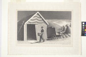 Saatzeit und Ernte von Grant Wood