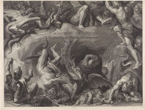 Allegorisches Reiterporträt von Ludwig XIV., König von Frankreich von Gérard Edelinck