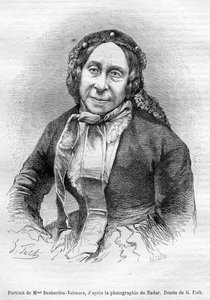 Marceline Desbordes Valmore Porträtgrab von «Gérard» d’après Georges Fath d’après Nadar