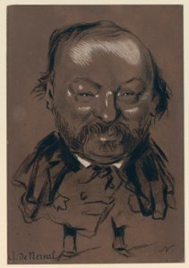 Gérard de Nerval - Karikatur von Nadar von Gerard de Nerval
