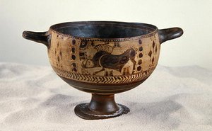 Schwarzfigurige Kotyle, ca. 600-500 v. Chr.