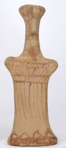 Figur einer stehenden Frau, Böotische Werkstatt, Archaische Periode
