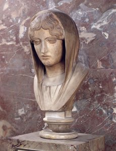 Kopf einer Frau, bekannt als Aspasia von Miletos