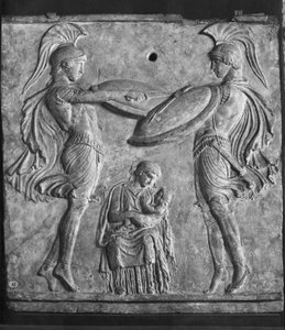 Plaque Campana, Tanz der Kureten, aus Myrina, Kleinasien