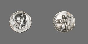 Drachme, die die Nymphe Amphitrite zeigt, 216-203 v. Chr. von Greek School