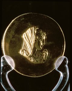 Goldmedaille von Olympias, aus dem Aboukir-Schatz (Gold) von Greek School