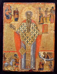 Der heilige Charalambos, Ikone aus Mazedonien, späte 16. Jahrhundert