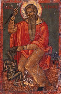 Heiliger Charalambos mit Teufel