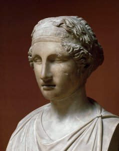 Porträt von Sappho (Marmorskulptur) von Greek or Roman