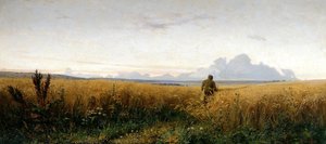 Fußweg in einem Roggenfeld, 1881 von Grigori Grigorievich Mjasoedov