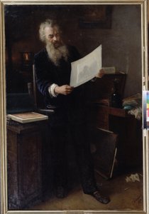Der erste Eindruck (Porträt von Ivan Ivanovich Shishkin) von Grigori Grigoryevich Myasoedov
