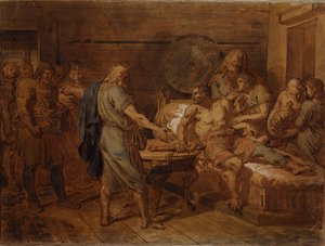 Kuzma Minins Appell an den Prinzen Dmitry Pozharsky von Grigori Ivanovich Ugryumov